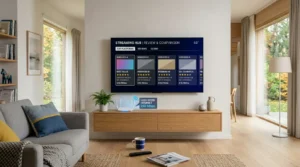 IPTV bäst i test på en smart TV i ett modernt svenskt vardagsrum