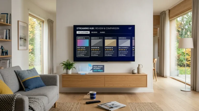 IPTV bäst i test på en smart TV i ett modernt svenskt vardagsrum