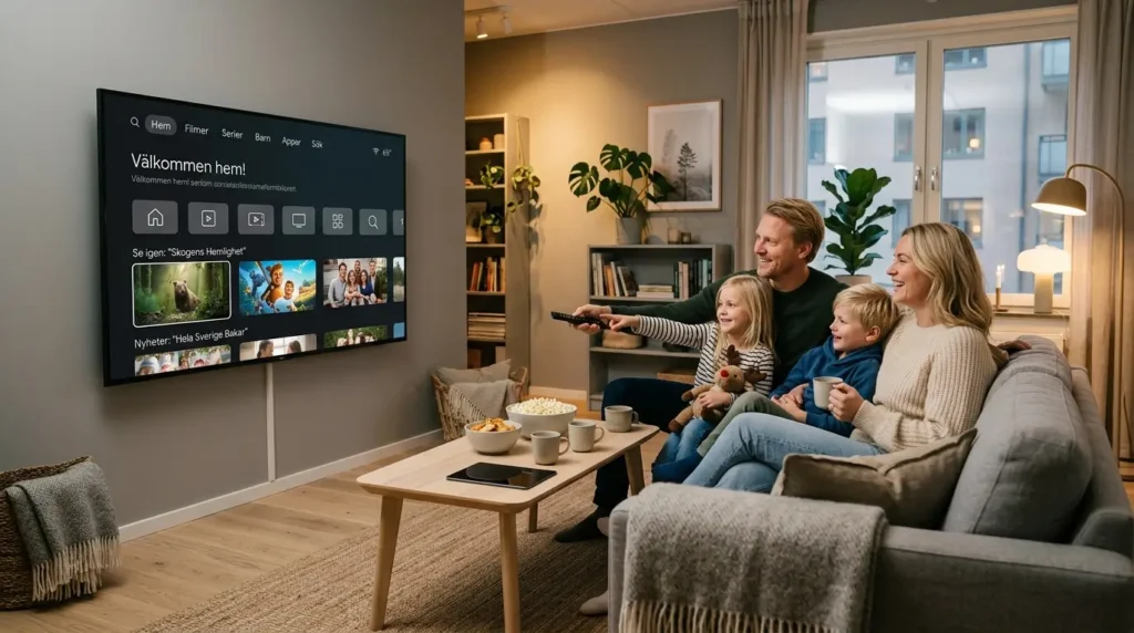 Avancerad bästa IPTV-teknik med smart-TV och snabb internetanslutning