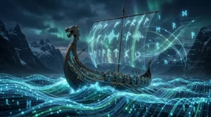 Viking IPTV Sverige banner med nordiskt streamingtema och norrsken